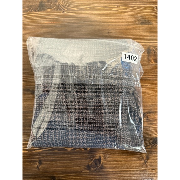 Venti6 Pants Women's XL Black Brown Houndstooth Flat Front Drawstring 5 Pockets - Picture 7 of 7